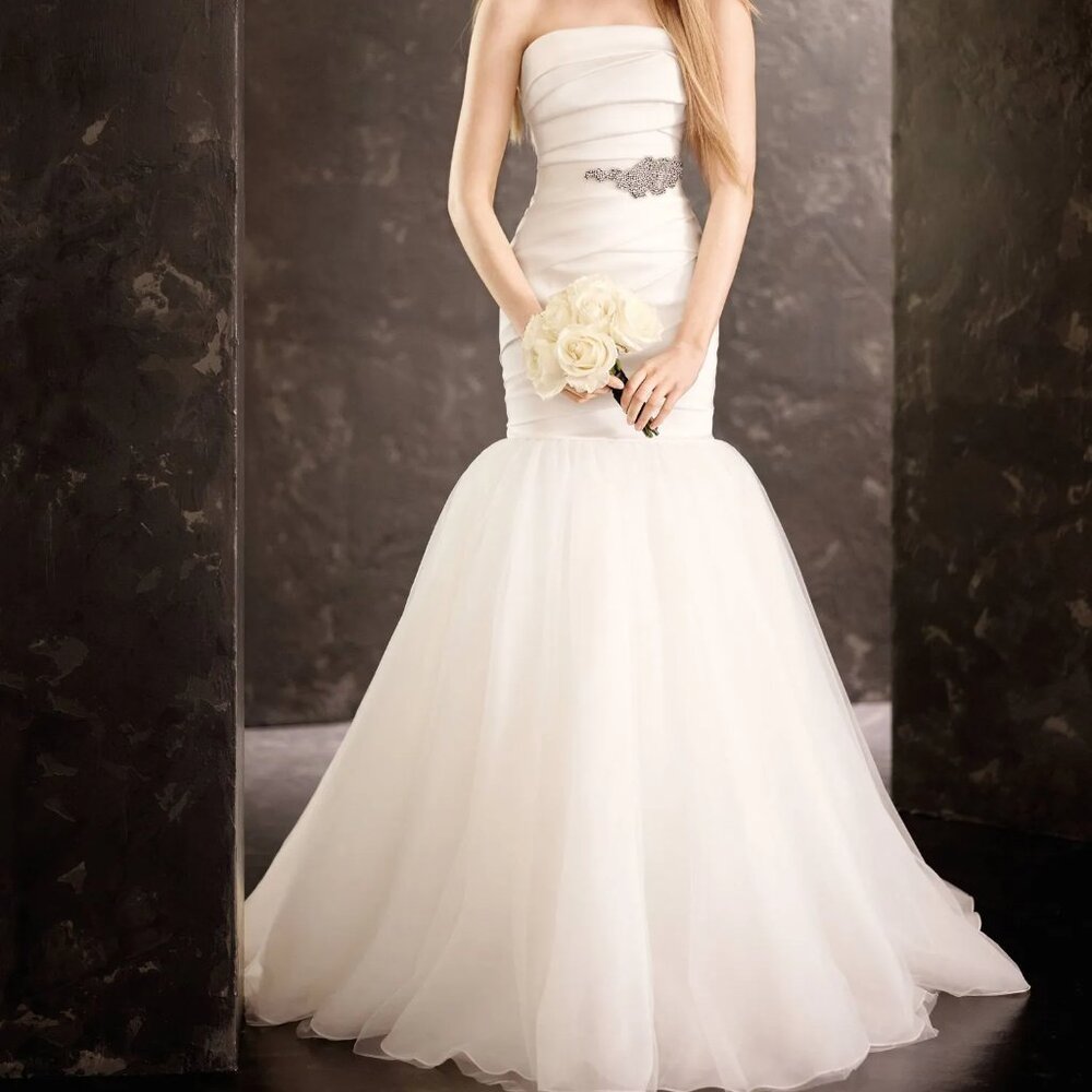 STUNNING Vera Wang Fit and Flare Gown, Ivory, Size 4 - NWT and Unaltered
